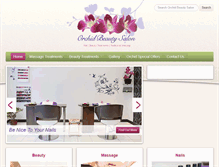 Tablet Screenshot of orchidbeautysalon.com